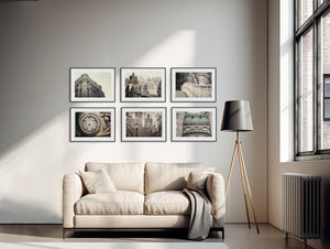Lisa Russo Fine Art Travel Photography New York City Architecture Art Prints - Set of 6 for Urban Modern Wall Decor