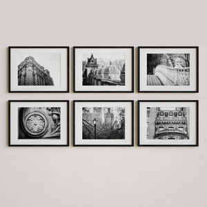 New York City Architecture Art Prints - Set of 6 for Urban Modern Wall Decor