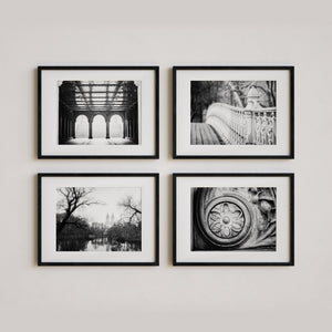 New York City Bronze and Sepia Art Prints  Set of 4