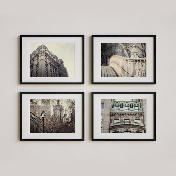 New York City Art Prints Set - Sights of the City - Set of 4
