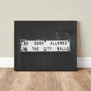 Lisa Russo Fine Art Travel Photography No Dogs Allowed York England Sign Print | Funny British Wall Art