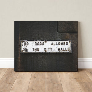 Lisa Russo Fine Art Travel Photography No Dogs Allowed York England Sign Print | Funny British Wall Art