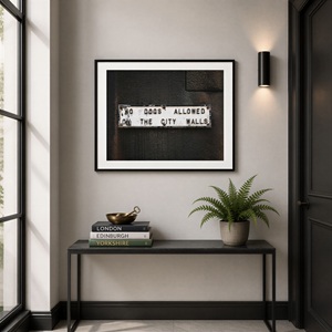 Lisa Russo Fine Art Travel Photography No Dogs Allowed York England Sign Print | Funny British Wall Art