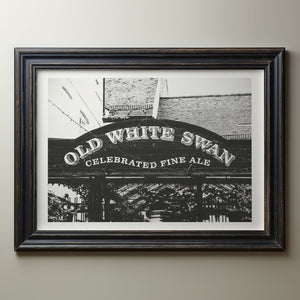 Lisa Russo Fine Art Travel Photography Old White Swan Pub Print | Vintage Pub Sign Wall Art | York England Photography