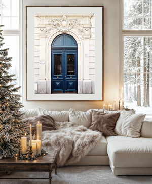 Lisa Russo Fine Art Travel Photography Paris Blue Door Photography Print – French Architecture Wall Art