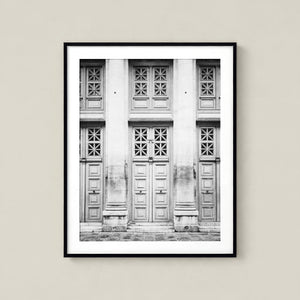 Lisa Russo Fine Art Travel Photography Paris Blue Green Doors French Architecture Photography Print