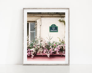 Lisa Russo Fine Art Travel Photography Pink Paris Photography - Rue des Abbesses Montmartre