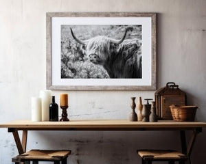Lisa Russo Fine Art Travel Photography Scotland | Black and White Highland Cow