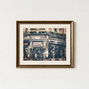 Lisa Russo Fine Art Travel Photography The White Lion Pub | London Architecture Print | Color & Black and White Wall Art