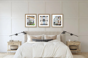 Lisa Russo Fine Art Travel Photography Venice Windows Art Prints Set - Italy Cityscape in Pastel Pink  Blue