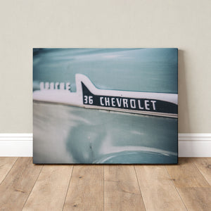 Lisa Russo Fine Art Vintage Car Photography Chevy Apache Vintage Truck Print | Teal Classic Car Wall Art