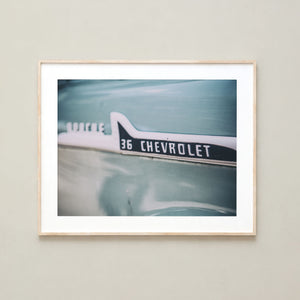 Lisa Russo Fine Art Vintage Car Photography Chevy Apache Vintage Truck Print | Teal Classic Car Wall Art