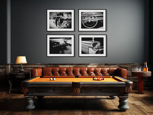 Lisa Russo Fine Art Vintage Car Photography Vintage Car Photography Prints - Set of 4 - Black and White Mid-Century Modern Decor