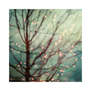 Twilight Lights Abstract Holiday Art Print