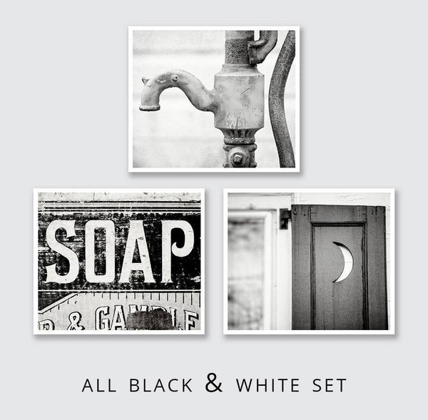 Aqua and Black Soap, Moon & Pump
