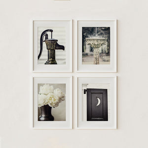 Black and Green Bath Art Prints Set of 4 - Bathroom Decor