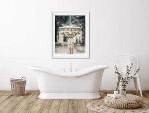 Fountain Wall Decor for Dining Room or Bathroom - Vertical