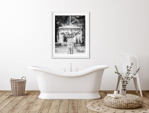 Fountain Wall Decor for Dining Room or Bathroom - Vertical