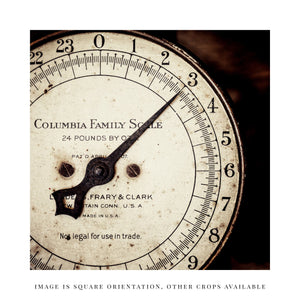 Vintage Kitchen Scale Print - Farmhouse Decor for your Country Home