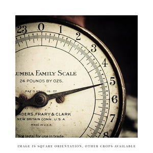 Vintage Kitchen Scale Print - Farmhouse Decor for your Country Home
