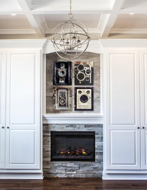 Industrial Vintage Wall Decor - Set of 4 Antique Camera Prints