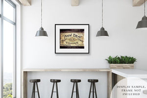 Vintage Coffee Tin Print - Antique Kitchen Decor | Farmhouse Wall Art