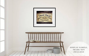 Vintage Coffee Tin Print - Antique Kitchen Decor | Farmhouse Wall Art