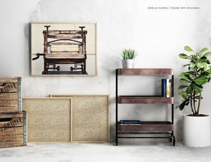 Laundry Room Wall Art - Antique Wringer Washer Print