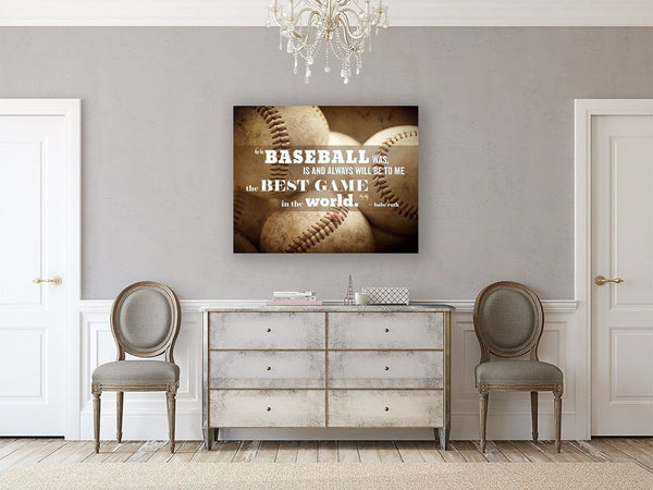 Babe Ruth Quotation Art Print - Perfect for Baseball Lovers