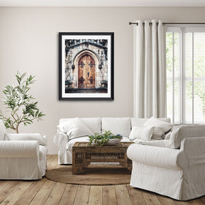 Vintage St Helen Stonegate Church Door Print - York England Home Decor