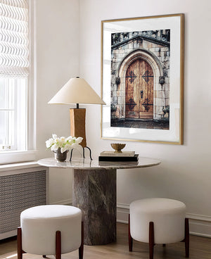 Vintage St Helen Stonegate Church Door Print - York England Home Decor