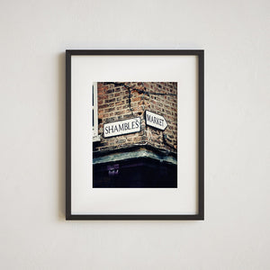 York England Shambles Market Print for Unique Kitchen Decor