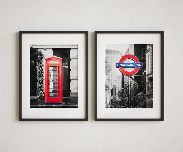 Lisa Russo Fine Art Travel Photography Iconic London Duo  | Set of 2