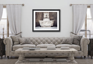 Italian Water Fountain - Tuscan Decor - Florence Photography