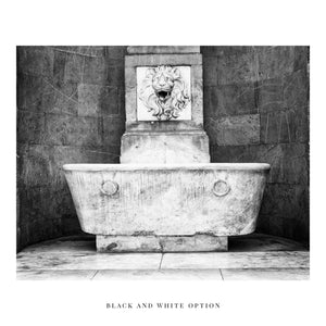 Italian Water Fountain - Tuscan Decor - Florence Photography