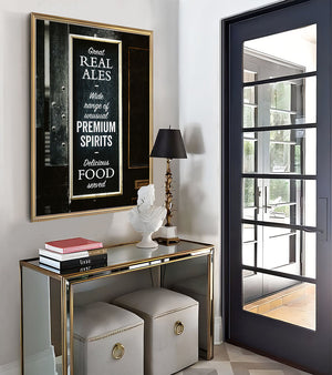 London Real Ales Kitchen Sign Print for Dining Room Decor