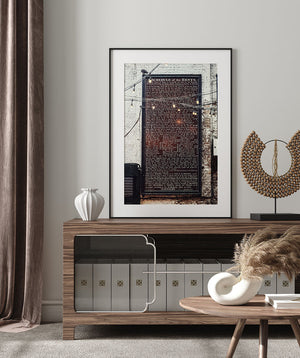 London Vintage Rent Schedule Kitchen Wall Decor - Borough Market