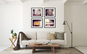 New Orleans Bourbon Street Bar Signs - Art Prints Set of 4