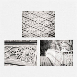 Neutral Grey NYC Art Prints Set - 3-Piece Architecture Collection