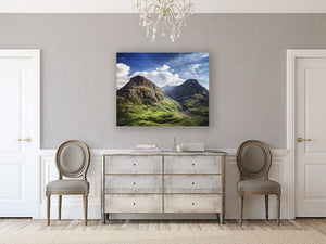 Three Sisters Glencoe Print – Scottish Landscape Art | Highlands Wall Decor